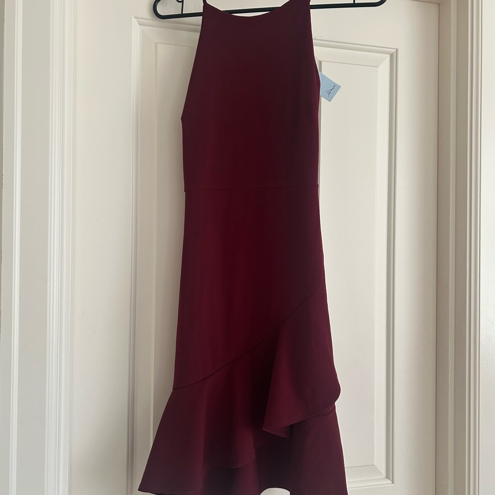 NWT Flirty Burgundy Sleeveless Dress